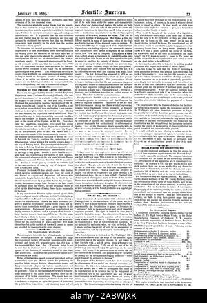 I progressi della svedese la spedizione artica. I marchi di fabbrica dilemma. Come utilizzare il vecchio frutto di lattine. . Progetto di legge del Senato 300 Sezione 2. Gli alimentatori di caldaia per locomotori etc. Un motore economico., Scientific American, 1879-01-18 Foto Stock