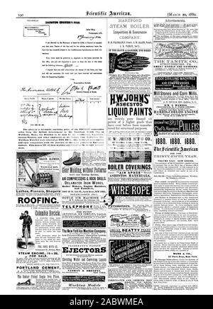 India Office Wectminater S.WSo. INSPECTIN 26ERIL°8 FOP.N. 0551.3 vernici liquide 137 Maiden Lane New York. Rivestimenti oliatore. Presenza di materiali contenenti amianto STROUDSBURG. PA. Mole smeriglio e rettificatrici. Le TRAPANATRICI uURLEIGHROCKDRILL CO. J. T. NOYE & FIGLIO Buffal N. Y. PROVVIDENZA R. I. (PARK STREET) originale e unica artefice del HA KRIS-.COBLISS MOTORE CON Harris miglioramenti brevettato da 10 a 1000 II. P. Mill pietre e mulini di mais thr.frientificAmeriran per 1880. VOLUME XLII. Nuova serie. igut.iaa.s.i 14;s-st. !)? Ordine del governo britannico alla American Watch Co. di Station-Masters e Foto Stock