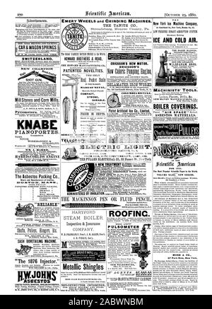 NEW YORK cinghie ed imballaggio auto & MOLLE DEL CARRO in Svizzera. Nuovo CLIA.1Vit'ION colpo di pistola. Telaio macchina a coda di rondine. LEVI HOUSTON Montgomery Pa. indicazioni spedita liberamente. MACKINNON PEN CO. 200 Broadwaynear Fulton San N.Y. HOWARD FRATELLI & leggere l'HOWARD MANU FACTURING CO. HOWARD Manufacturing Co. BOX 2295 NEW YORK. Novità brevettata. Il solo nel mercato. Fortemente placcato in nichel COMPACT robusto e durevole. Prezzo di 25 centesimi. 44 scandole metalliche di ferro rivestito Manufacturing Co. NON CONDUTTORE RIVESTIMENTI 642 West 52d San 108 Liberty San New York. TM= 1.1=W P U LSOM ETER pompa nel mondo. Nuovo PULSOMETER WI. Foto Stock