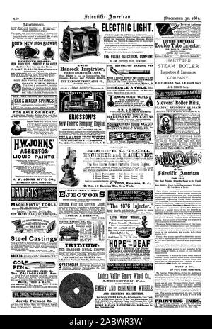 Ferro da stiro rivoltelle perfettamente equilibrata ha un minor numero di parti rispetto a qualsiasi altra soffiante. P. H. & F. M. RADICI Produttori gICAR &carro molle 37 & 3S PARK ROW NEW YORK in vendita o in affitto. Il minerale FINJOHNS TOI vernici liquide. 87 Maiden Lane New York. Getti di acciaio Le calli-CRAPHIC penna. MABIE TODD & BARD. Jarvis forno Co. PENs. w.estensione copimxrrxylm SWAN ST. BUFFALO NY. Potenza .044 $150 di alimentazione di potenza 245 290 1 Cavallo 2 Cavallo 3 cavallo 1% potenza cavalli $190 2% potenza cavalli 275 4 cavallo di potenza 350 Hancock Inspirator il miglior caldaia noto alimentatore. presenti molte caratteristiche rivoluzionarie marini e caldaie portatile. HANCOCK INSEIRATOR CO. L'AUTOMATICO Foto Stock