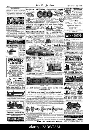 JAMES VICK LO STANDARD MAKESAPERFECTJOINT ' MONITOR.' eiettori 0 EE CORDA DI AMIANTO AMIANTO IMBALLAGGIO stoppino imballaggio come ristoranti guarnizione piana 87 Maiden Lane New York COLUMBIA biciclette. Vite doppia gamba parallele morse. Tulli & JONES Wilmington Del. PLANANTI E macchina corrispondente. Sul P a 8 F" 9 Stevens' mulini a rulli la graduale riduzione dei grani. A PREZZI BASSI. Grandi stock assortiti. A. & P. Brown 43 Park Place New York di cinturazione flessibile di imballaggio. Auto carro molle molle. Rulli Wringer Crain tubi di perforazione ber opacizzazione. Brevetto striscia rossa BELTINC IN GOMMA. Brevetto gomma CARBOLIZED tubo antincendio GITTTA PERCA & RUBB Foto Stock