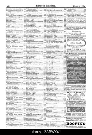 CET il migliore e più conveniente. Perino lame per seghe a nastro WitiTOIATOTWOOD TIORIOCEPORIOODFINISHINGq r t Z A., Scientific American, 1884-04-26 Foto Stock