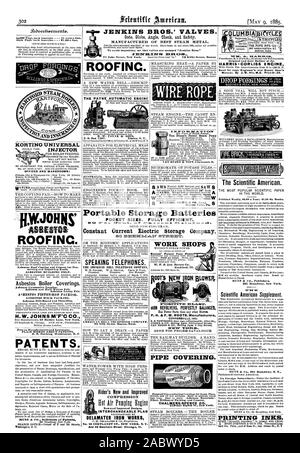 Washington D. C. ROOFINC. Un nuovo acqua BELLDESCRIP una incisione. Il PAYNE AUTOMATICO MOTORI ENCINE giustificata. Tutte le dimensioni e gli stili da 2 a 250 cavallo B. W. PAYNE & SONS P. 0. Box 1207. Elmira N.X. urementsIllustrations e descrizione di vari metri per le forti correnti; Zenger differenziale del misuratore foto; Von Beetz a solenoide della ; apparecchiatura per demon Rysselberghe's thermometrograph ; Von Beetz's chro correnti. Illustrato con diciassette incisioni. Con prezzo dieci centesimi. Per essere avuto a questo ufficio e da tutte le news rivenditori. che desiderano essere rappresentati in queste colonie si prega di com Melbourne. Per tecnico Foto Stock