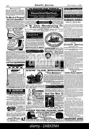 Namea illustrato e per Peal 52 numeri all'anno. Questo ampiamente diffuso e splendidamente Termini di abbonamento. Scientific American Supplement. La fotografia di al mondo. Venduto da un t nuovo Yort 361 Broadway L'ASPIRATORE BACKUS BACKUS ACQUA MOTOR CO. Newark N.J. JAMES SIGNIFICA' $3 CALZATURA UNEXCELLED in -' E ERFECTION e stair battistrada. Gli inchiostri di stampa, 1888-09-01 Foto Stock