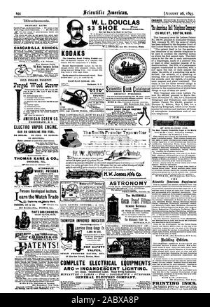 Le valvole di pressione di vapore i manometri ecc. 34 Chardon Street Boston Massachusetts Completa di attrezzature elettriche B lampade ad arco. Le lampade ad incandescenza. Casa apparecchi elettrici. GENERAL ELECTRIC COMPANY uffici distrettuali: astronomia il McOONNELL REMOVEte accappatoi ho tutte le cerve dei germi patogeni. BUFFAL N. Y. IL COLERA : epidemiologia delle tariffe ordinarie. Torna alla pagina precedente ogni inserimento 61.00 una linea CASCADILLA nuova scuola di grado più alto per 660 660. 660. r cATATEL7 C.H.BESLYEt CO. ATENTS! 361 Broadway. New York. STEVENS Leader di brevetto No. 71. Th Am:rica: Boll Tcliphol: Conipaly 125 LATTE ST. BOSTON MASS. ESTA BLISHED 1545. I più popolari Foto Stock