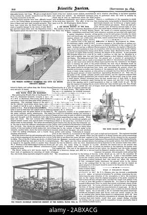 FINE WATCH attrezzi e macchinari. scientifico americano. Un motore di osa presentare in fiera. La compressione di lingotti di acciaio dalla forza centrifuga. 30 settembre 1893 Difficoltà della stazione di sviluppo in Cina. Origine di ossigeno atmosferico. Il mondo's Columbian Exposition-PRESENTANO DEL MONDO COLUMBIAN EXP9aMit-l'SINTZ MOTORE A GAS IL FANEI1IL WATCH TOOL CO. Il SINTZ MOTORE MARINO., Scientific American, 1893-09-30 Foto Stock