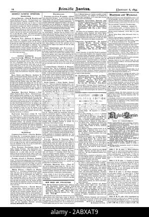 Recentemente invenzioni brevettate. Engineering. Meccanica. SCIENTIFIC AMERICAN EDIFICIO EDITION. Dicembre 393.-(n. 913.), 1894-01-11 Foto Stock