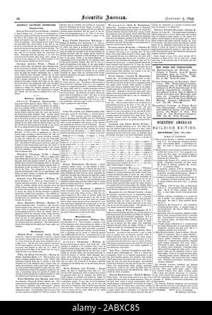 Recentemente invenzioni brevettate apparecchiature ferroviarie. Meccanica. Varie. Nuovi libri e pubblicazioni. SCIENTIFIC AMERICAN EDIFICIO EDITION. Dicembre 1894(n. 0.), 1895-01-11 Foto Stock