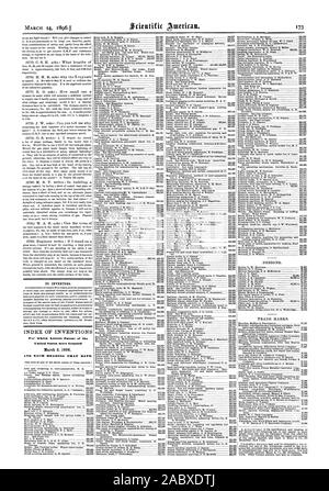 Per ordinare si prega di indicare il nome e il numero del brevetto desiderato e mandato di Munn & Co. 361 Broadway New York.698 anche se un po' complicato il costo sarà un po' di più. Per la versione completa di istruzioni .754 indirizzo Munn & Co. 361 Broadway. Nuovo, Scientific American, 96-03-14 Foto Stock