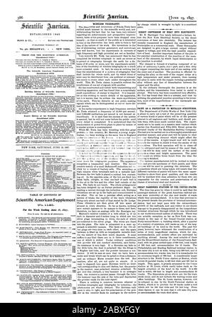 Termini per la Scientific American. (Stabilito 1845.) La Scientific American Supplement (stabilito 1576) Edificio edizione di Scientific American. (Stabilito 1585.) Esportazione Edition ot la Scientific American (stabilito 1875) Contenuto. Tabella dei contenuti di Scientific American supplemento n. 1 120. Fuller's Earth 17910 telegrafia senza fili. La conversione diretta di calore in elettricità. 4010104 VERNICE COME UNA PROTEZIONE DI STRUTTURE METALLICHE. 010040 GRANDI STAZIONI PASSEGGERI DEGLI STATI UNITI., 1897-06-19 Foto Stock