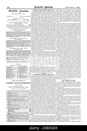 Termini per la Scientific American. Costruzione di edizione di Scientific American. Tabella dei contenuti di Scientific American supplemento n.- 1 1 . Per il fine settimana di dicembre ii 1897. il cratere di Mauna Loa 18307 cambiamenti nella domanda di brevetto degli Stati Uniti leggi. Il progetto di governo ARMOR impianto. Alcuni curiosi vecchio brevetti., 1897-12-11 Foto Stock