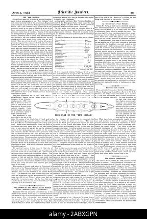 Il 'NEW ORLEANS." Le navi' ' KENTUCKY ' e 'KEARSARGE." Un elettricista di Errore Fatale reclute dalla Cornell. L'attuale supplemento. Piano di coperta della 'NEW ORLEANS., Scientific American, 1898-04-09 Foto Stock