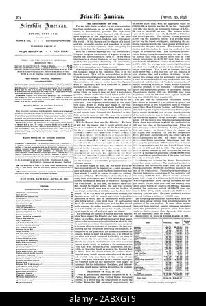 Stabilito 1 845 MUNN CE. CO. Editori e proprietari. No. 361 Broadway New York. Mandato per posta o esprimere vaglia postale o con bonifico bancario o assegno. MUNN & CO. 361 Broadway corner Franklin Street a New York. Il Scientific American Supplement (stabilito 1876) è pubblicato settimanalmente. Ogni numero contiene 16 octavo pagine di dimensione uniforme $5.00 un anno per la U. S. Canada o Messico. $6.00 per un anno o El 4s. 8d. a paesi stranieri appartenenti alla Unione postale. Singole copie 10 centesimi. Venduto da tutti newsdealers in tutto il paese. Un anno o un anno e 21 14s. Mild. affrancatura prepagata. Costruzione di edizione della ricerca scientifica Foto Stock