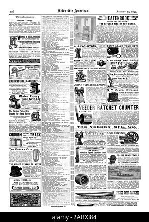 Prezzi ordinari. All'interno di ciascuna pagina di inserimento. - 75 centesimi una linea .PCWER & FOOTI SHAPENS.PIALLE.esercitazioni e materiali di consumo. Catalogo libere Sebastian TORNIO C0.120C1ILVERT ST CINCINNATI 0 FootandllandPowerlOaeftioer SENECA PALLS MFG. COMPAlinr. 695 L'acqua San Seneca Falls N.Y. OOD o met lavoratori 410 4 Prezzo WOODWORKING MACHINEHY.--s l'Egan CO. CINCINNATI in Ohio. Acqua strumento smeriglio Grinder 1999 Ruby San Rockford Ill. il brevetto Forbes Portafiliere per mano di potenza & CURTIS CURTIS COBURNTOPRATLELNETTRACK più recenti miglioramenti. Coburn carrello via Mfg. Co. Holyoke messa. La graffa di EUREKA LA MIDGET DINAMO O MOTORE Foto Stock