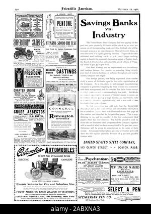 PENTONE PENTONE Lampada a gas andare. 141 Como] Street Grand Itooht. 10 ore per lc. E W.& nuovamente TNSURANCE ST. Perdita o. Danni PROPETCY T E E DEL PREGIUDIZIO CAUSATO. Motori bicicletta $60 KEFFEY MFG. CO. Il modello n. 3. Wyckoff Seamane& Benedetto 327 B'modo New York. Automobili; nel sesto anno di successo del servizio 7 c. Un -I--. MARK. XTX;LCOLUMBIA SURREY. ; V STEARNS SORGEVA IL TEST . New York a Buffalo prova endurance STEARNS CARRELLO VAPORE CO3IPANY Siracusa N. Y. GETTI DI BENZINA PER VEICOLO marino e motori di bicicletta con disegni di lavoro. LOWELL Modello CO. 22 Wiggin San Lowell Massachusetts Le casse di risparmio VS. L'industria Foto Stock