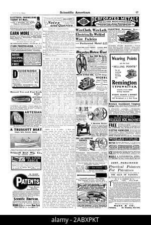 Tipi di motori a benzina semplicità ed economia Olds motore opera una meravigliosa macchina!!!!! E la tubazione della macchina di mulino. MFG. CO. 501 Curtiss, Scientific American, 1902-08-09 Foto Stock