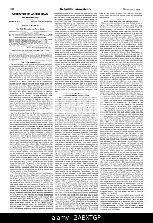 SCIENTIFIC AMERICAN STABILITO 1845 MUNN & CO. - Editori e proprietari settimanale pubblicata al n. 361 Broadway New York, 1903-11-07 Foto Stock