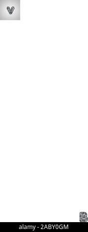 Layered 'Foro' carattere da un fontset, vettore Illustrazione Vettoriale