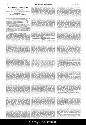 SCIENTIFIC AMERICAN MUNN & CO. - Editori e proprietari n. 361 Broadway. New York apertura anticipata della NEW YORK CENTRAL SERVIZIO ELETTRICO. Il primo saluto estera della bandiera americana. La produzione di pietre preziose nel 1905., 1906-07-28 Foto Stock