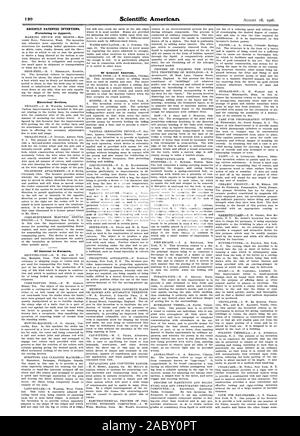 Recentemente invenzioni brevettate. Relativi all'abbigliamento. I dispositivi elettrici. Di interesse per gli agricoltori. Di interesse generale., Scientific American, 1906-08-11 Foto Stock