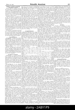 Recentemente invenzioni brevettate. Relativi all'abbigliamento. I dispositivi elettrici. Di interesse per gli agricoltori. Di interesse generale. L'hardware. Riscaldamento e illuminazione. Macchine e dispositivi meccanici., Scientific American, 1907-03-30 Foto Stock