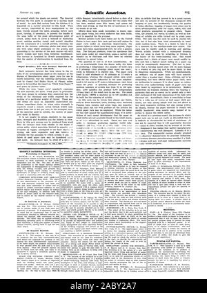 Carta tessile: il nuovo materiale tedesco per i filati e tessuti. Recentemente invenzioni brevettate. Relativi all'abbigliamento. Di interesse per gli agricoltori. Di interesse generale. L'hardware. Riscaldamento e illuminazione., Scientific American, 1907-08-10 Foto Stock