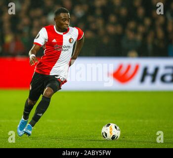 Rotterdam, Paesi Bassi. 28 Nov, 2019. ROTTERDAM - Feyenoord - Rangers, calcio, Europa League, Feijenoord Stadium De Kuip, 28-11-2019, stagione 2019/2020, Lutsharel Geertruida del Feyenoord Credito: Pro scatti/Alamy Live News Foto Stock