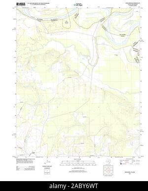 USGS TOPO Map Oklahoma TX 20130116 Inglese TM il restauro Foto Stock