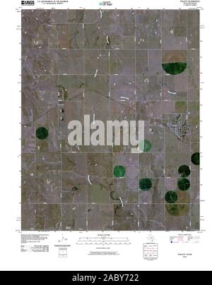 USGS TOPO Map Oklahoma TX Follett 20100307 TM il restauro Foto Stock