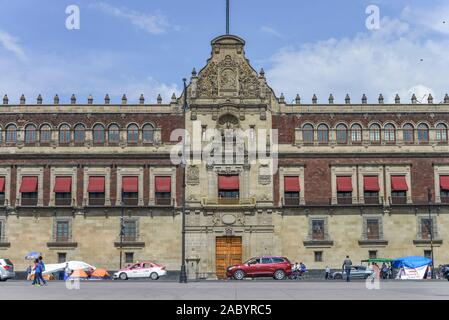 Palacio Nacional, Plaza de la Constitucion, Mexiko Stadt, Mexiko Foto Stock