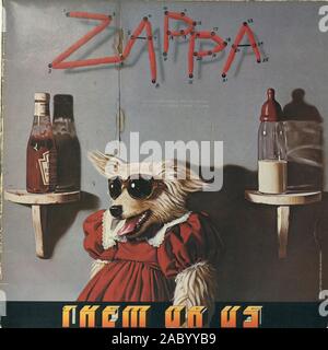 FRANK ZAPPA loro o noi - Vintage vinile copertina album Foto Stock