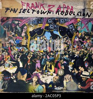 FRANK ZAPPA - Tinseltown Rebellion - Vintage vinile copertina album Foto Stock