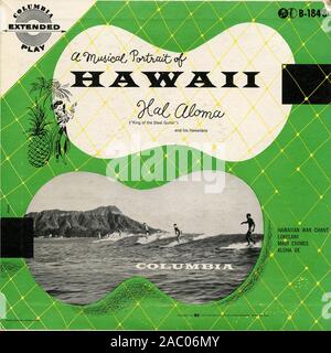 Un ritratto musicale delle Hawaii - Vintage vinile copertina album Foto Stock