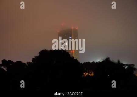 Esplorare Haifa di notte Foto Stock