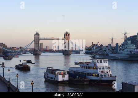 General View of Terror Incident at London Bridge, London, United Kingdom, 29 novembre 2019. Crediti: PatPhoto/ Alamy News Foto Stock