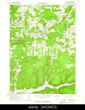 USGS TOPO Map Pennsylvania NY Allentown 136592 1965 24000 Restauro Foto Stock