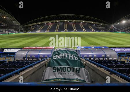 26 novembre 2019, John Smith's Stadium, Huddersfield, Inghilterra; Sky scommessa campionato, Huddersfield Town v Swansea City : credito: Mark Cosgrove/news immagini Foto Stock