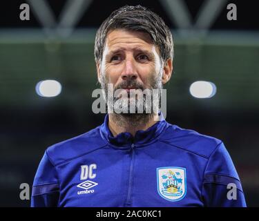 26 novembre 2019, John Smith's Stadium, Huddersfield, Inghilterra; Sky scommessa campionato, Huddersfield Town v Swansea City : Danny Cowley manager di Huddersfield Town prima del kickoff di credito: Mark Cosgrove/news immagini Foto Stock