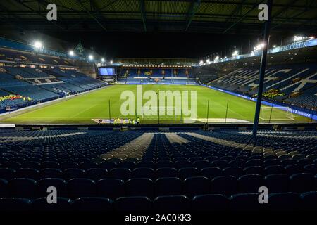 Il 27 novembre 2019, Hillsborough, Sheffield, Inghilterra; Sky scommessa campionato, Sheffield Mercoledì v Birmingham City :Hillsborough vista generale. Credito: Dean Williams/news immagini Foto Stock