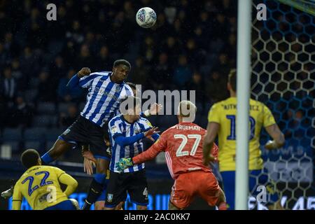 Il 27 novembre 2019, Hillsborough, Sheffield, Inghilterra; Sky scommessa campionato, Sheffield Mercoledì v Birmingham City : credito: Dean Williams/news immagini Foto Stock