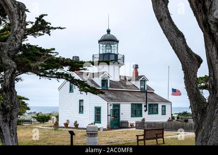 Pacific Grove, Point Pinos Lighthouse Foto Stock