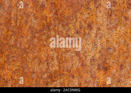 Rusty ruvida agli agenti atmosferici (cor-ten) texture in acciaio Foto Stock