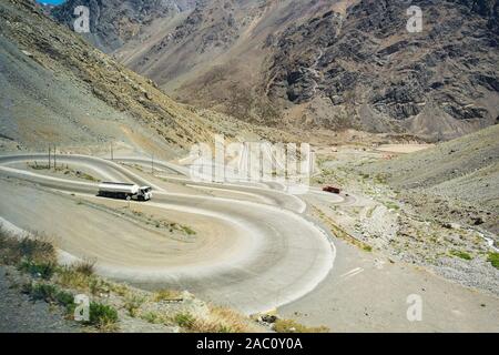 Cordillera de los Andes - Argentina, Cile confine Foto Stock