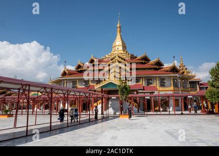 Tempio buddista sul lago Inle in Myanmar Foto Stock