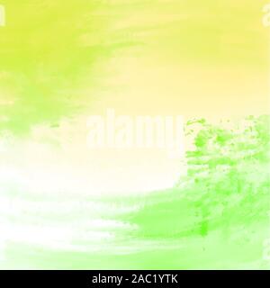 Abstract acquerello colorato sfondo creativo colore verde chiaro. Illustrazione Vettoriale