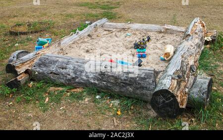 Luogo ideale per i giochi dei bambini il divertimento in campagna. Foto Stock