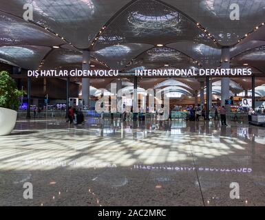 7 settembre 2019; nuovo Aeroporto Internazionale, Istanbul, Turchia. Foto Stock