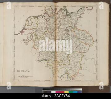 Germania [Direzione ovest ; 27] contenuto su t.p. NYPL copia imperfetta: 13 mappe che vogliono. Sollievo mostrato graficamente e da hachures. Citazione/Riferimento: Phillips 1372 Dotazione nazionale per le discipline umanistiche concessione per l'accesso a Mappe precoce del medio Atlantico SeaboardGermany. Foto Stock