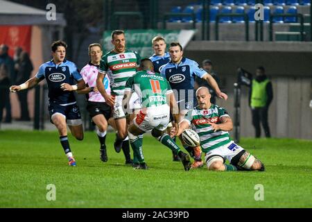Treviso, Italia. 30 Nov, 2019. marco lazzaroni (treviso)durante la Benetton Treviso vs Cardiff Blues, Rugby Guinness Pro 14 a Treviso, Italia, 30 novembre 2019 - LPS/Ettore Grifoni Credito: Ettore Grifoni/LP/ZUMA filo/Alamy Live News Foto Stock