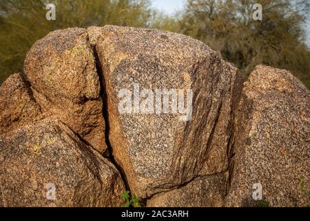 Formazioni di Boulder in Tonto National Forest. Foto Stock